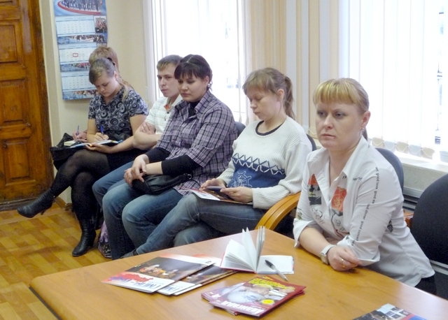 Встреча лидеров профсоюзный групп с председателем профкома В.Н. Тилькун за \"круглым столом\"