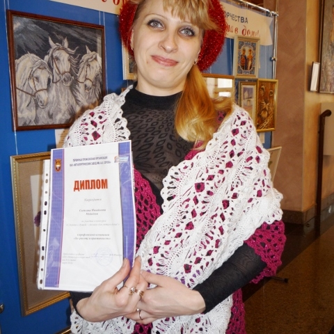 Светлана Михайловна Медведева (крупносортный цех), победительница в номинации "За красоту и практичность"
